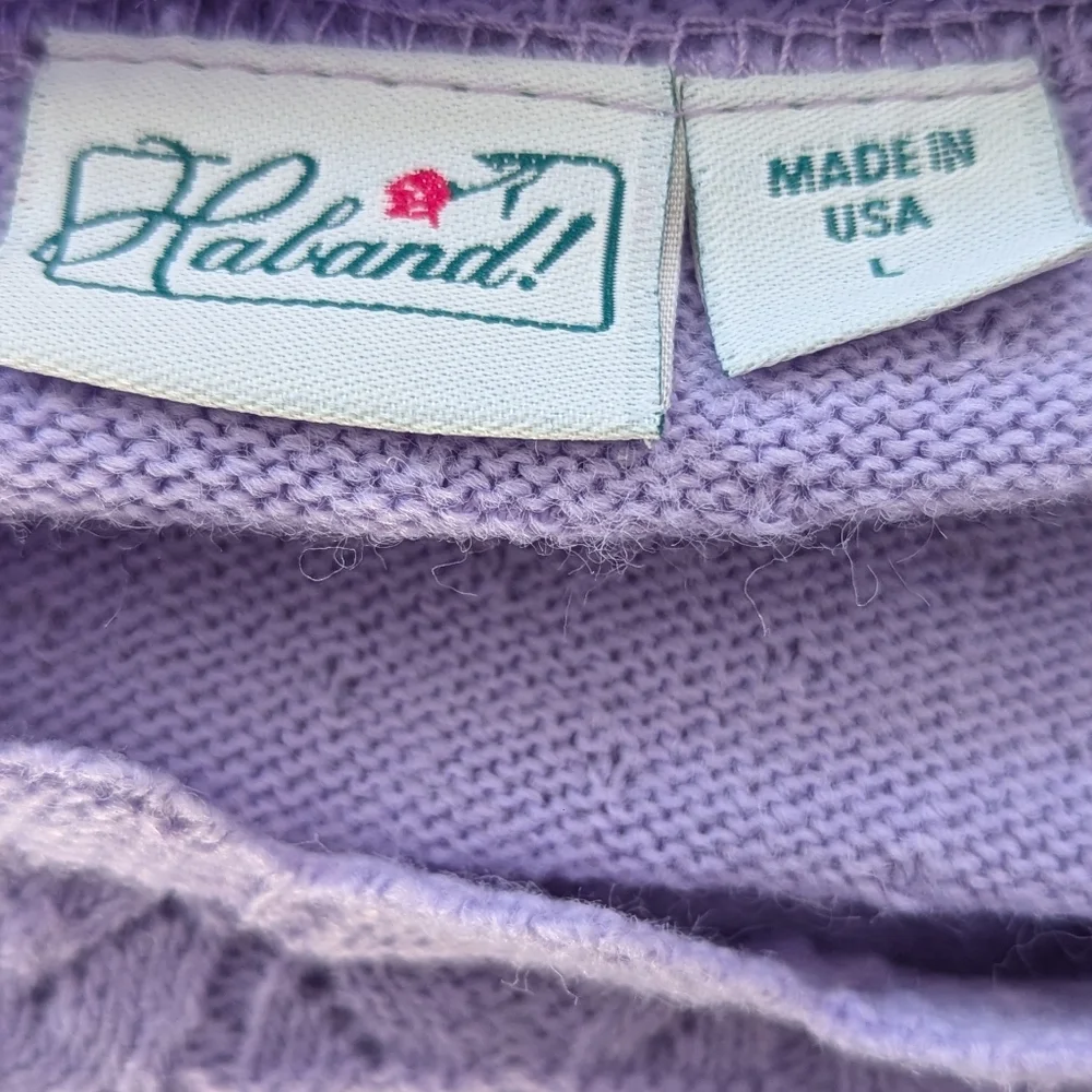 💜 Vintage Knit L Sweater Pullover Delicate Feminine Gramma Core